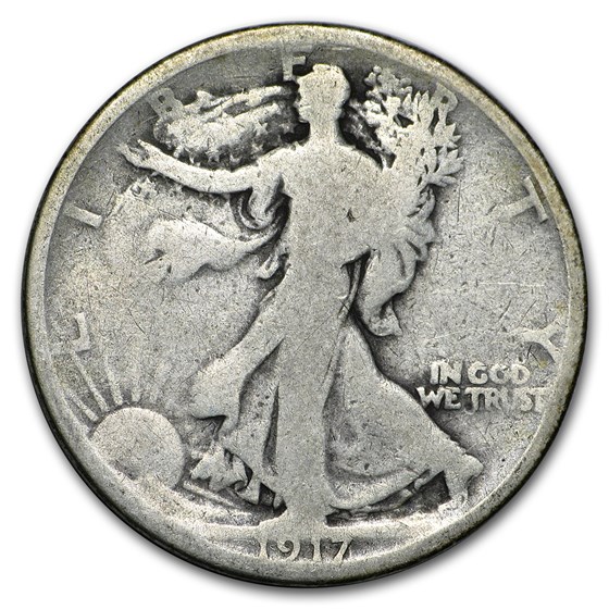 1917-S Rev Walking Liberty Half Dollar Good 1917-S Rev Walking Liberty Half Dollar Good